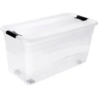 keeeper Organizer konrad, Aufbewahrungsbox, 83 L, mit Rollen, Deckel, Schiebeverschluss