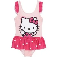Hello Kitty Schwimmanzug Kinder Badeanzug 3 bis 7 Jahre aus Polyester Elastan
