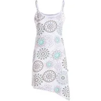 Vishes Minikleid Kurze Damen Sommer-Kleider Spagettiträger-Kleid Zipfel-Kleid Goa, Boho, Hippie Style