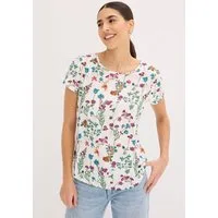 bonprix Shirtbluse figurumspielende Passform, abgerundeter, hinten etwas längerer Saum