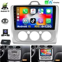 ESSGOO Für Ford Focus MK2 MK II 2004-11 Android 15 Autoradio Carplay Navi RDS Autoradio (RDS, 4+128GB(optional), 4+64GB(optional), FM, AM, DAB+ (optional), Apple Carplay & Android Auto,Bluetooth,ASP)