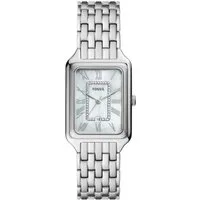 Fossil Quarzuhr ES5306 ES5306, Fossil ES5306 RAQUEL Uhr Damenuhr Edelstahl Datum Silber