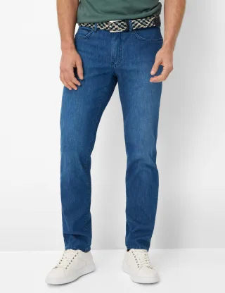 Brax Herren Five-Pocket-Hose Style CADIZ IBIZA BLUE USED, denim blau, Gr. 35/34