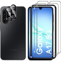 MSM Displayschutzglas 2X Schutzglas (Display + Kamera) für Samsung Galaxy A17 5G Panzerfolie