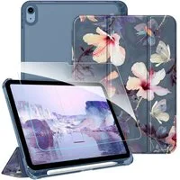 Fintie Tablet-Hülle für iPad 11 Generation 11'' 2025 (A16), iPad 10 Generation 10.9'' 2022, mit Schutzfolie-ultradünne transparente Rückseite Case mit Stifthalter