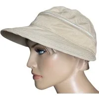 Taschen4life Sonnenhut Visor Cap 2in1 Sonnencap Basecap & Sonnenschutz in Einem, unisex, aus Leinen