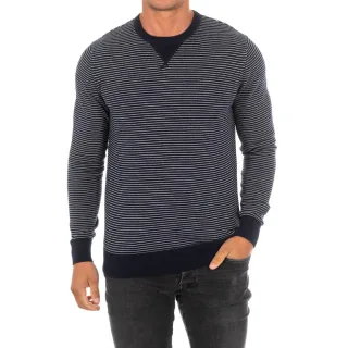 Herren Pullover mit Rundhalsausschnitt und langen Ärmeln HM701761