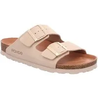 Rohde SUNNYS N°12 Pantolette Sommerschuh, Hausschuh mit zwei Schnallenverschlüsse