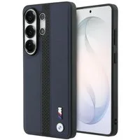 BMW Handyhülle MagSafe Hülle Galaxy S26 Ultra Kunstleder blau Streifen schwarz Logo 6,9 Zoll, Kantenschutz