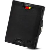 Gentlemen's Geldbörse Slim Wallet - Geldbeutel mit Münzfach und RFID Schutz, aus hochwertigem Echtleder mit Schein- & Münzfach