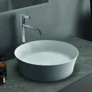 Ideal Standard Ipalyss Aufsatzschale E139801 40x40x12cm, ohne Überlauf/Hahnloch, weiß