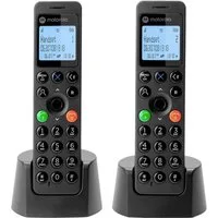 Motorola Design DECT Phone Schwarz 107DOT202BLACK Schnurloses DECT-Telefon