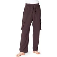 PANASIAM Cargohose Cargo-Hose K bequeme Sommerhose mit 4 Taschen aus 100% Baumwolle Unisex Freizeithose für Damen und Herren Relaxhose Cargohose