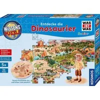 Kosmos Puzzle Wissenspuzzle WAS IST WAS Junior Entdecke die Dinosaurier, Puzzleteile