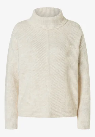 MORE & MORE - Rollkragenpullover weiß - Gr. - 42