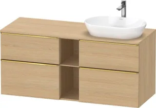 Duravit D-Neo Konsolenwaschtischunterbau wandhängend Natur Eiche Matt 1400x550x664 mm - DE4970R34300 DE4970R34300000