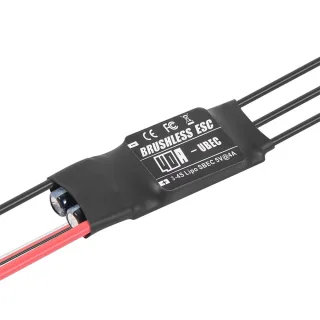Neebrc 40A 3-4S Brushless ESC with 5V 4A BEC for Fixed Wing RC Airplane