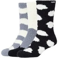 Camano Kuschelsocken warm & cozy (3-Paar) gestreift, gemustert, weich, wärmend