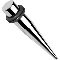 Taffstyle Dehnungsstab Piercing Dehnstab Edelstahl Silber Expander Dehnstift Silber (Dehner für Ohrpiercing Stretching in verschiedenen Größen)