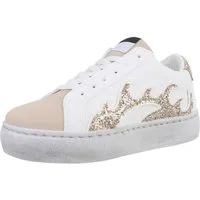 Ital-Design Damen Low-Top Freizeit Sneaker (88930547) Flach Sneakers Low in Weiß