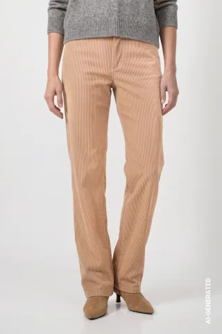 monari - Wide Leg Cord Hose brown sugar - Gr. - 36