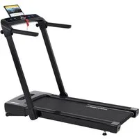 Christopeit Sport® Laufband 2 in 1 Walking Pad und Laufband (inkl. Bluetooth-Musikboxen), bis max. 14 km/h, klappbar, 120 kg max. Benutzergewicht