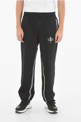 JAMES HARDEN Baggy-Jogginghose mit BOLT STAR-Aufdruck in Schwarz