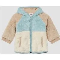 s.Oliver Funktionsjacke Outdoor-Jacke Unisex Jacke aus Teddyplüsch mit Jersey-Futter
