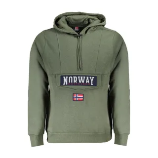 Norwegen 1963 Verde Baumwoll Herren Sweatshirt