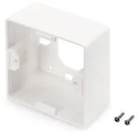 Aufputzrahmen DN-93803 für Keystone Leerdosen, Einbaurahmen weiß, 80 x 80mm
