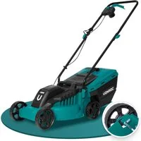 VONROC Elektrorasenmäher mit Kabel - Rasenmäher Elektro für kleine bis mittelgroße Flächen, 32 cm Schnittbreite, (Set, Basisversion), 1300W - einstellbare Schnitthöhe 30-70MM