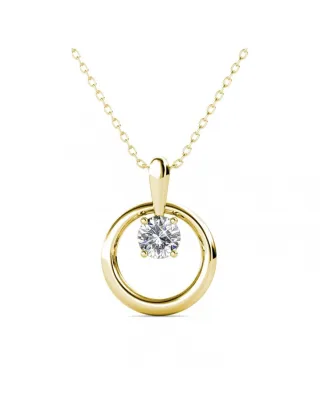 Octavia-Anhänger - Gold und Kristall