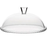 Pasabahce Tortenplatte Patisserie aus Glas 32 cm Servierplatte mit Deckel Rund, Glas
