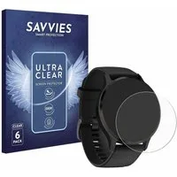 Savvies Displayschutzfolie Schutzfolie für Garmin Venu 3S, 6 Stück, Displayschutz Schutz Folie Klar Transparent