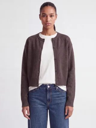 JJXX - JXNATALIE DIVERSE CARDIGAN KNIT SN Seal Brown - Gr. - S