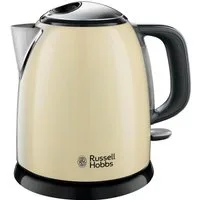 RUSSELL HOBBS Wasserkocher Colours Plus+ Cream 24994-70, 1 l, 2400 W, Edelstahl, Schnellkochfunktion, Perfect-pour-Ausgustülle, Kalkfilter
