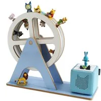 Holzura Kinderregal Tonie Regal Riesenrad mit magnetischem Rahmen für Toniefiguren