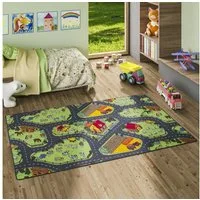 Snapstyle Kinderteppich Kinder Spiel Straßenteppich, Rechteckig, Höhe: 4 mm