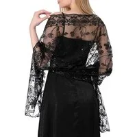 Zaewry Modeschal Schals und Tücher für Abendkleider – Elegante, transparente Damen, Jahre mit Blumenmuster, ideal für Hochzeiten