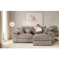 OTTO home Ecksofa Soft&Cosy XL L-Form, B: 246 cm - OTTO. Verlässliche Qualität., Mega-Sofa, Cord oder Chenille-Struktur, mit Federkern & 4 Zierkissen