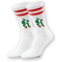 Youth Designz Tennissocken Unisex Socken "Yoshi Game" Aufdruck lustig Geschenk Statement mit verstärkter Verse und Zehenbereich
