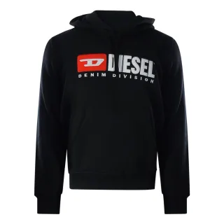 Schwarzer Hoodie Mit Diesel-division-logo