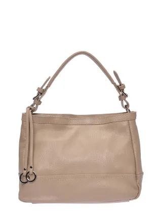 Roberta M Beige Rindsledertasche