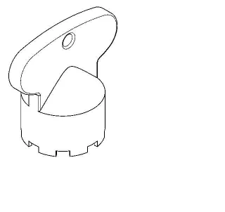 KWC Aquarotter Montageschlüssel, F5, für Luftsprudler Bauform SLIM, 2030041329 2030041329