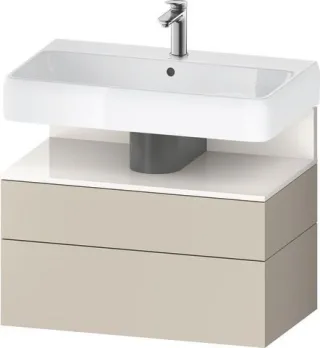 Duravit Qatego Waschtischunterbau wandhängend Taupe Supermatt 790x470x590 mm - QA4394022830010 QA4394022830010