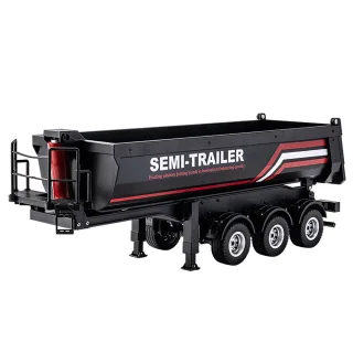 Huina 1509 1/18 RC Semi Dump Trailer Electric Lifting for 1501 RC Tractor Truck