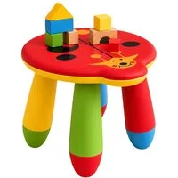 relaxdays Kinderhocker Pflegeleichter Kinderhocker (1 St), Marienkäfer