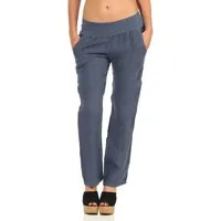 malito more than fashion Leinenhose malito Damen Hose aus Leinen, Stoffhose in Uni Farben, Freizeithose leichte Stoffhose mit elastischem Bund