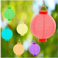 Top Ten Haushaltshobel Papierlaterne LED Lampions Laterne Garten Papierlampion 12er Sparset