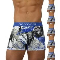 normani Retro Boxer 6 Stück Retro Boxershorts aus Baumwolle Unterhose aus atmungsaktiver Baumwolle